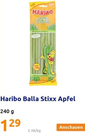 Action Haribo Balla Stixx Apfel 240g Angebot