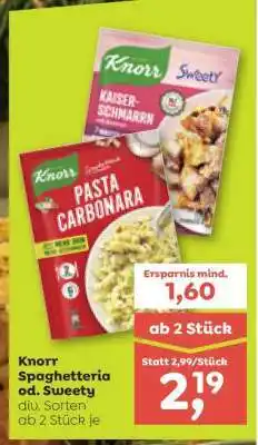 ADEG Knorr Spaghetteria od. Sweety Angebot