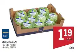 Metro EISBERGSALAT Angebot