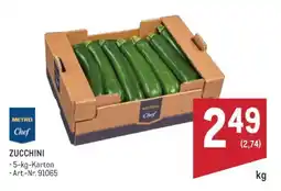 Metro Zucchini Angebot