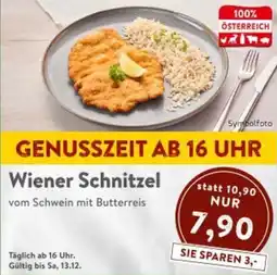 Interspar Wiener Schnitzel vom Schwein, mit Butterreis Angebot