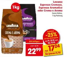 Interspar Lavazza espresso cremoso espresso aromatico oder crema e aroma Angebot