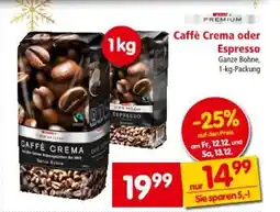 Interspar Caffè Crema oder Espresso Angebot