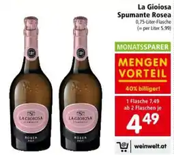 Interspar La Gioiosa Spumante Rosea Angebot
