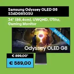 0815 Samsung Gaming Monitor Odyssey OLED G8 S34DG850SU Angebot