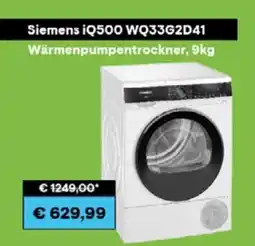 0815 Siemens Wärmepumpentrockner iQ500 WQ33G2D41 Angebot