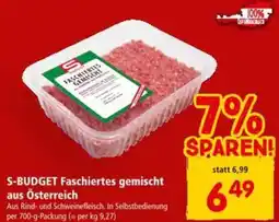 Interspar S-BUDGET Faschiertes gemischt aus Österreich Angebot