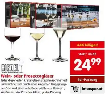 Interspar Wein- oder Proseccogläser Angebot