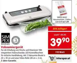Interspar Vakuumiergerät Angebot