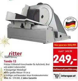 Interspar ritter Angebot