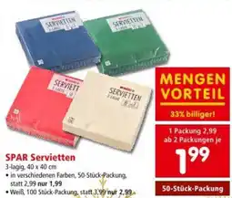Interspar SPAR Servietten Angebot