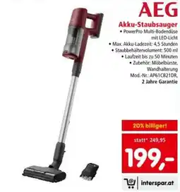 Interspar Akku-Staubsauger Angebot