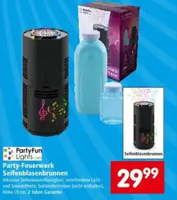 Interspar Party-Feuerwerk Seifenblasenbrunnen Angebot