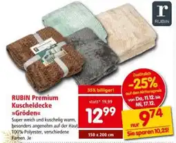 Interspar RUBIN Premium Kuscheldecke Angebot
