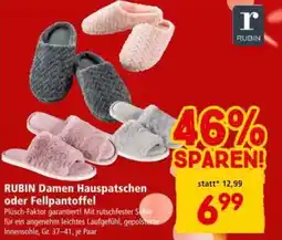 Interspar Rubin damen hauspatschen oder fellpantoffel Angebot