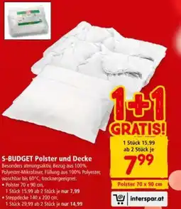 Interspar S-BUDGET Polster und Decke Angebot