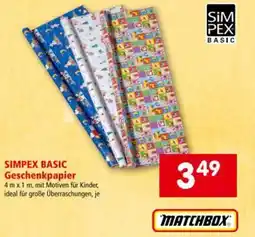 Interspar Simpex basic geschenkpapier Angebot