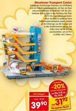 Interspar Abenteuer Transport Center Angebot