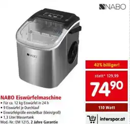 Interspar Nabo eiswürfelmaschine Angebot