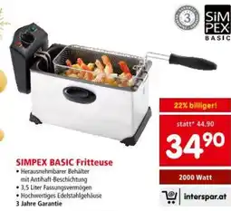 Interspar Simpex basic fritteuse Angebot