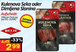 Wurstico Kulenova Seka oder Dimljena Slanina Angebot