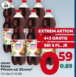 Billa clever Eistee Pfirsich od. Zitrone Angebot