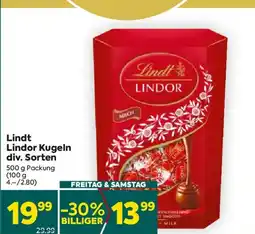 Billa Lindt Lindor Kugeln Angebot