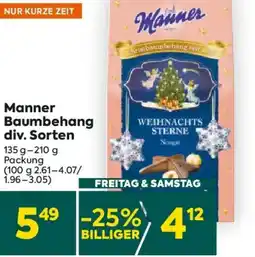 Billa Manner Baumbehang Angebot
