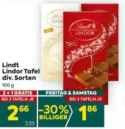 Billa Lindor Tafel Angebot