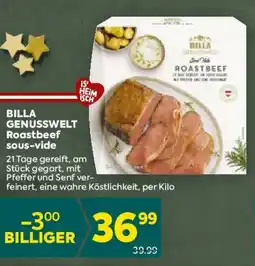 Billa Genusswelt roastbeef sous-vide Angebot