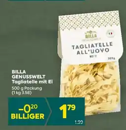 Billa Genusswelt tagliatelle mit ei Angebot