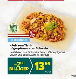 Billa Jägerpfanne vom Schwein Angebot