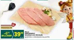 Billa Genusswelt schnitzel vom milchkalb Angebot
