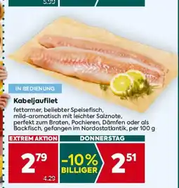 Billa Kabeljaufilet Angebot