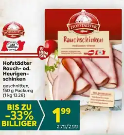 Billa Hofstadter rauch- od. heurigen- schinken Angebot