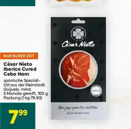 Billa César Nieto Iberico Cured Cebo Ham Angebot