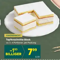 Billa Topfenschnitte Block Angebot