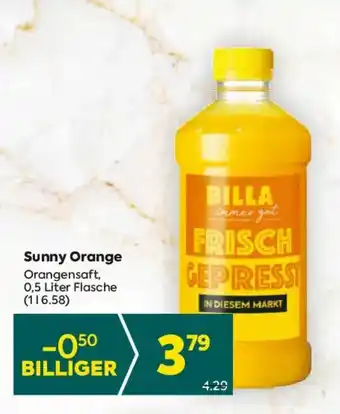 Billa Sunny Orange Orangensaft Angebot