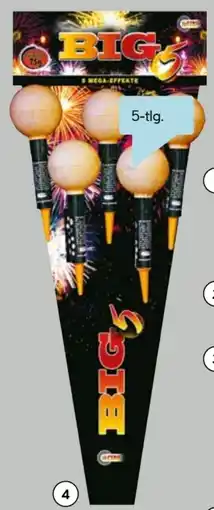 Hellweg Pyro Austria Raketen-Sortiment Big Five Angebot