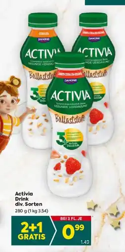 Billa Activia Drink div. Sorten Angebot