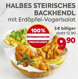 Billa Halbes steirisches backhendl Angebot