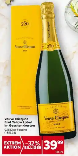 Billa Veuve Clicquot Brut Yellow Label im Geschenkkarton Angebot