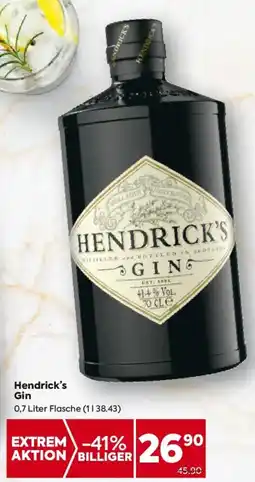 Billa Hendrick's Gin Angebot