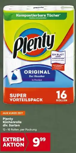 Billa Plenty Küchenrolle div. Sorten Angebot
