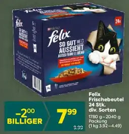 Billa Felix Frischebeutel 24 Stk. div. Sorten Angebot