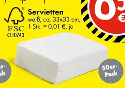 TEDi Servietten Angebot