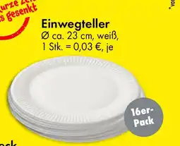 TEDi Einwegteller Angebot