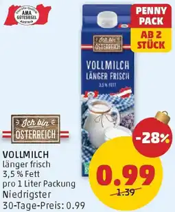 PENNY Vollmilch Angebot