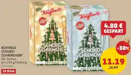 PENNY Küfferle schoko- schirmchen div. sorten Angebot