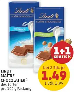 PENNY Lindt maître chocolatier Angebot